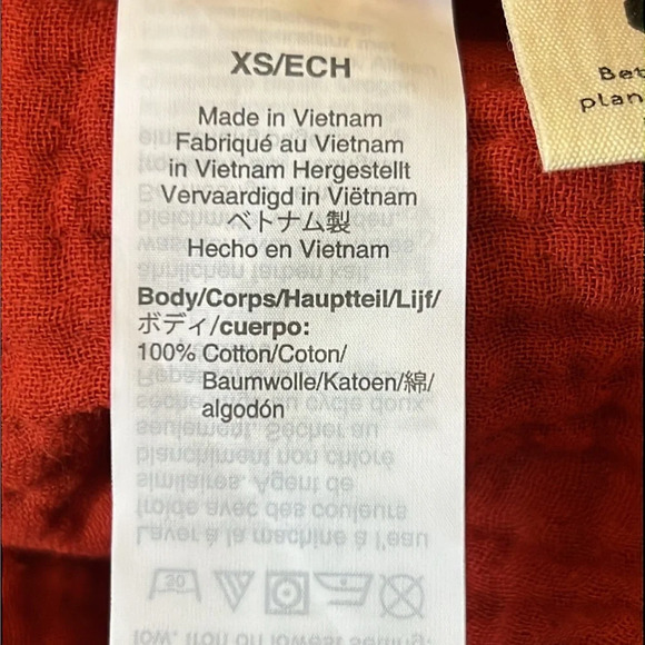 Madewell LightSpun Button Back Peplum Top Size XS - Picture 11 of 11